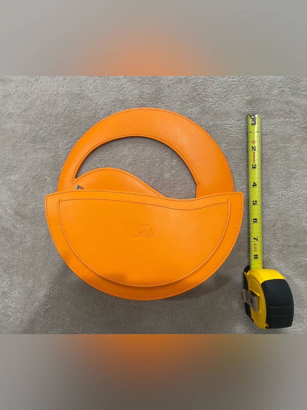 Christian Louboutin Bright Orange Crescent Mini Bag - Picture 2 of 5